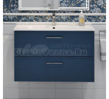 Тумба с раковиной Kerama Marazzi Piano Classic 85 подвесная, ясень синий матовый