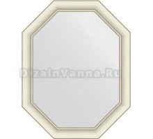Зеркало Evoform Octagon BY 7434 56х71 белый с серебром, в багетной раме