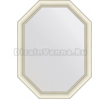 Зеркало Evoform Octagon BY 7435 61х81 белый с серебром, в багетной раме