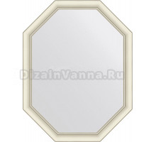 Зеркало Evoform Octagon BY 7436 71х91 белый с серебром, в багетной раме