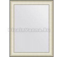 Зеркало Evoform Definite BY 7630 68х88, белая кожа с хромом, в багетной раме