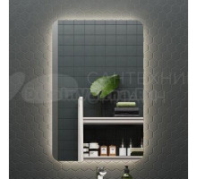 Зеркало Kerama Marazzi Pro 55 белое, с подсветкой