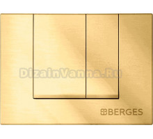 Кнопка смыва Berges Novum S9 золото глянец