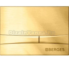 Кнопка смыва Berges Novum F9 золото глянец