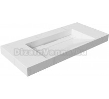 Раковина Armadi Art Flat Calacatta 100 с кронштейнами