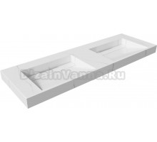 Раковина Armadi Art Flat Calacatta 140 с кронштейнами