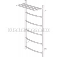 Полотенцесушитель электрический Point Афина П5 PN04848PW 40х80, белый, с полкой