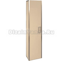 Шкаф-пенал Armadi Art Monaco подвесной, капучино глянец, хром