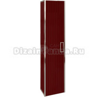 Шкаф-пенал Armadi Art Monaco подвесной, бордо глянец, хром