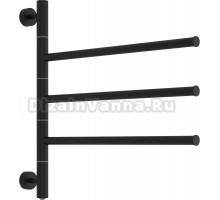 Полотенцесушитель электрический Сунержа Триада 54х58, черынй матовый