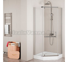 Душевой уголок Мирсант Aurora Aurora 90х90, профиль хром