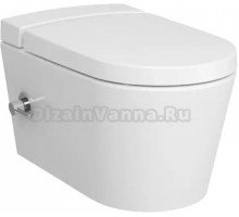 Унитаз подвесной VitrA Nest 5176B003-6233 безободковый, с микролифтом, с функцией биде и встроенным смесителем