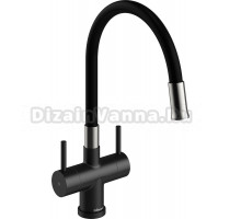 Смеситель для кухни Domaci Ливорно WFD04023 черный