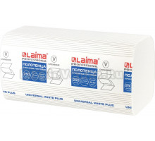 Бумажные полотенца Laima (H3) Universal White Plus (Блок: 20 уп. по 250 шт)