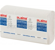 Бумажные полотенца Laima (H2) Universal White (Блок: 21 уп. по 190 шт)