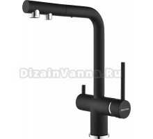 Смеситель для кухни Paulmark Serpentine Se213222-418, черный