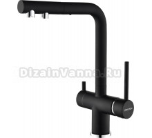 Смеситель для кухни Paulmark Serpentine Se213222-401, антрацит