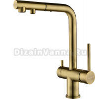 Смеситель для кухни Paulmark Serpentine Se213222-BR, бронза