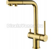 Смеситель для кухни Paulmark Serpentine Se213222-G, золото