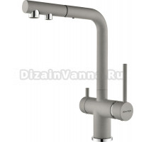 Смеситель для кухни Paulmark Serpentine Se213222-GRS, серый дым