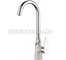 Смеситель для кухни Plstart PL4001-26 хром, серый мрамор