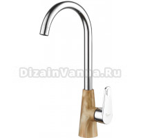 Смеситель для кухни Plstart PL4001-30 хром, бежевый мрамор
