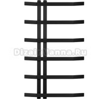 Полотенцесушитель электрический Secado Милето 80х7х50, R черный матовый