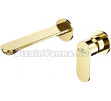 Смеситель для раковины Fashun A1185-35 С ВНУТРЕННЕЙ ЧАСТЬЮ, золото