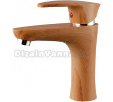 Смеситель для раковины Plstart PL1005-15 коричневое дерево, хром