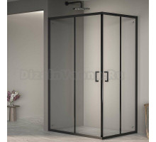 Душевой уголок RGW Passage PA-040B, 1200x900x1950, профиль черный