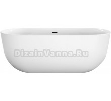 Акриловая ванна BelBagno BB706-1700-770 170x75 см, отдельностоящая, овальная, со сливом-переливом, с донным клапаном