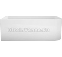 Акриловая ванна BelBagno BB712-1500-730-L 150x75 см, с ножками, со сливом-переливом, с донным клапаном, асимметричная