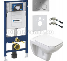 Комплект Унитаз подвесной STWORKI Дублин SETK3504-0605-001-1-6000 с микролифтом + Крепления Geberit Duofix 111.815.00.1 к стене + Шумоизоляция + Инсталляция UP 320 111.300.00.5 + Кнопка Sigma 01 115.770.21.5 хром