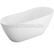 Акриловая ванна BelBagno BB704 170x80 см, отдельностоящая, овальная, со сливом-переливом, с донным клапаном