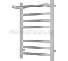 Полотенцесушитель электрический Bauedge Hotel Shelf R с полкой, 50х80, нержавеющая сталь полированная