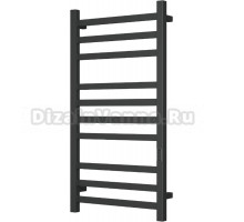 Полотенцесушитель электрический Bauedge Hotel R 50х100, матовый черный RAL9005