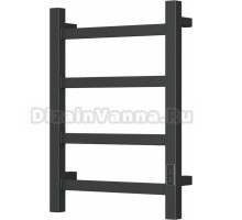 Полотенцесушитель электрический Bauedge Hotel R 40х60, матовый черный RAL9005