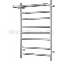 Полотенцесушитель электрический Bauedge Stil Shelf R 50х80, с полкой, нержавеющая сталь полированная