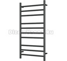 Полотенцесушитель электрический Bauedge Stil R 50х100, матовый черный RAL9005