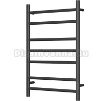 Полотенцесушитель электрический Bauedge Stil R 50х80, матовый черный RAL9005