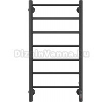 Полотенцесушитель электрический Larusso Джаз КС П7 40х80 черный матовый