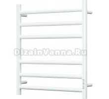 Полотенцесушитель электрический Bauedge Stil R 50х60, белый полуматовый