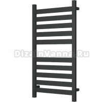 Полотенцесушитель электрический Bauedge Elite R 50х100, матовый черный RAL9005