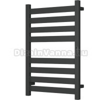 Полотенцесушитель электрический Bauedge Elite R 50х80, матовый черный RAL9005