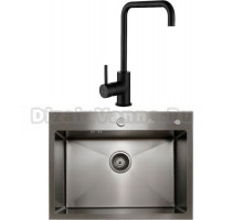 Комплект Мойка кухонная Kaiser KSM-6046 черная + Смеситель Merkur 26844-9 черный