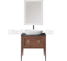 Мебель для ванной Kerama Marazzi Plaza Classic Neo 80 напольная, орех, с раковиной Plaza PLR.wb.60