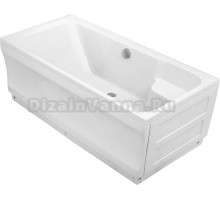 Акриловая ванна WEMOR 10000006115 140x70 см, слив по центру, с каркасом, со сливом-переливом