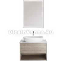 Мебель для ванной Kerama Marazzi Plaza Modern 80 подвесная, с ящиком и полкой, дуб орегон