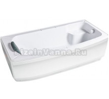Акриловая ванна WEMOR 10000000771 150x80 см, с каркасом, со сливом-переливом, с подголовником