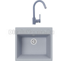 Комплект Мойка кухонная TopZero Georgia 560.510-49 Titan + Смеситель Romeo titan 49